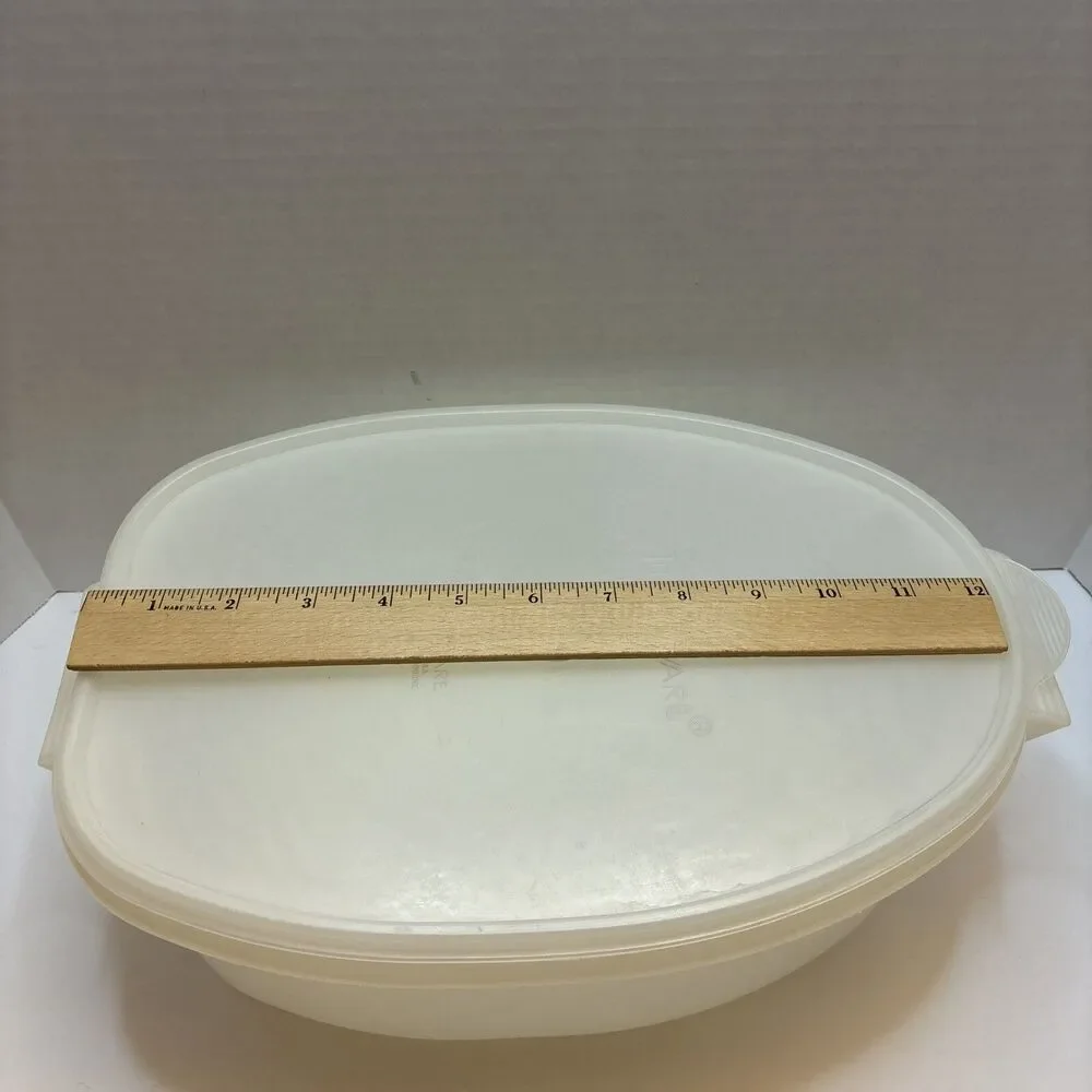 Vintage Tupperware Roast Flavor Saver Ham Turkey Container 3 Pieces
